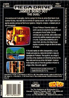 007 Shitou - The Duel (Japan) box cover back